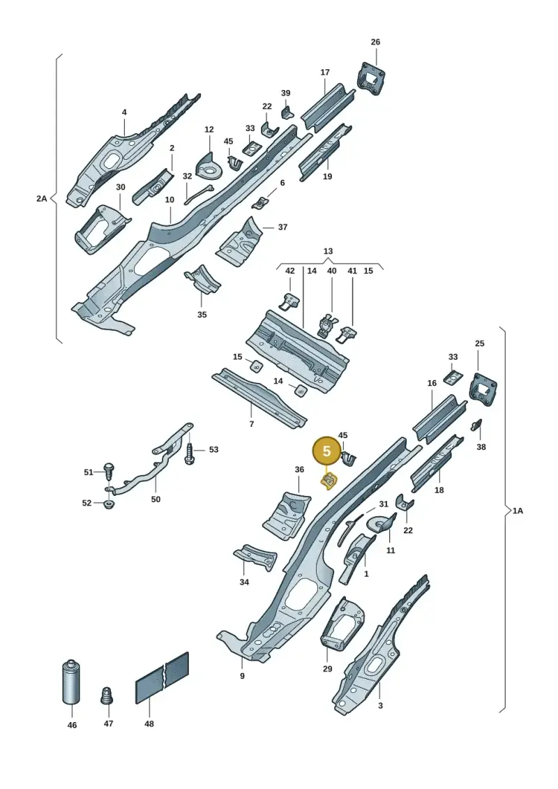 5Q0802571C — Skoda Octavia (2019-2024) diagram 585803015, position 5