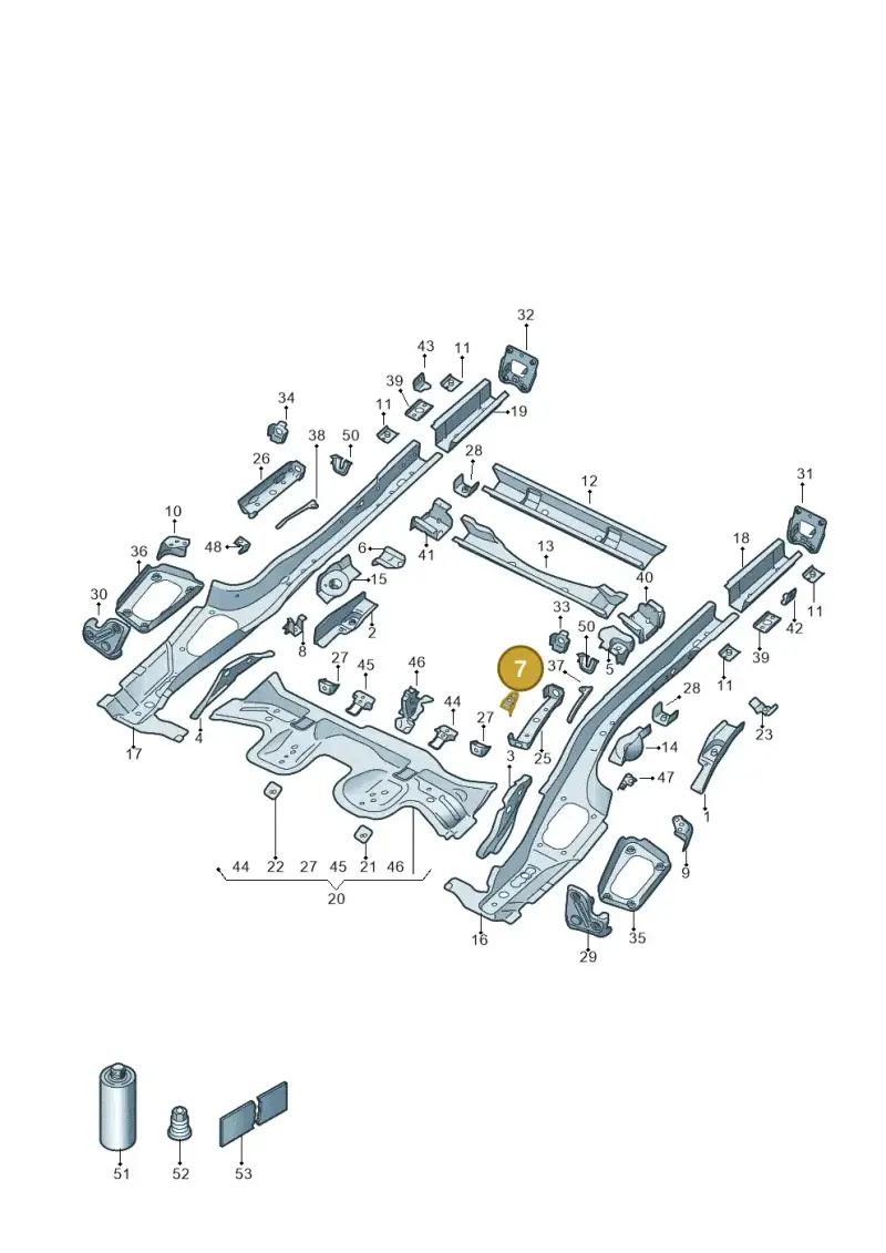 5Q0802937A — Skoda Octavia (2019-2024) diagram 5h0803012, position 7