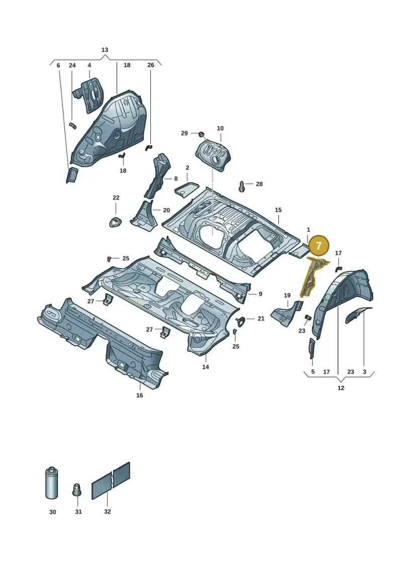 5Q0802951N — Skoda Octavia (2019-2024) diagram 585803055, position 7