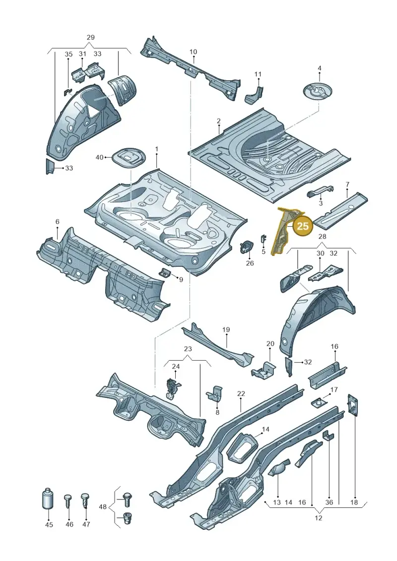 5Q0802952N — Skoda Octavia (2017-2020) diagram 763803200, position 25