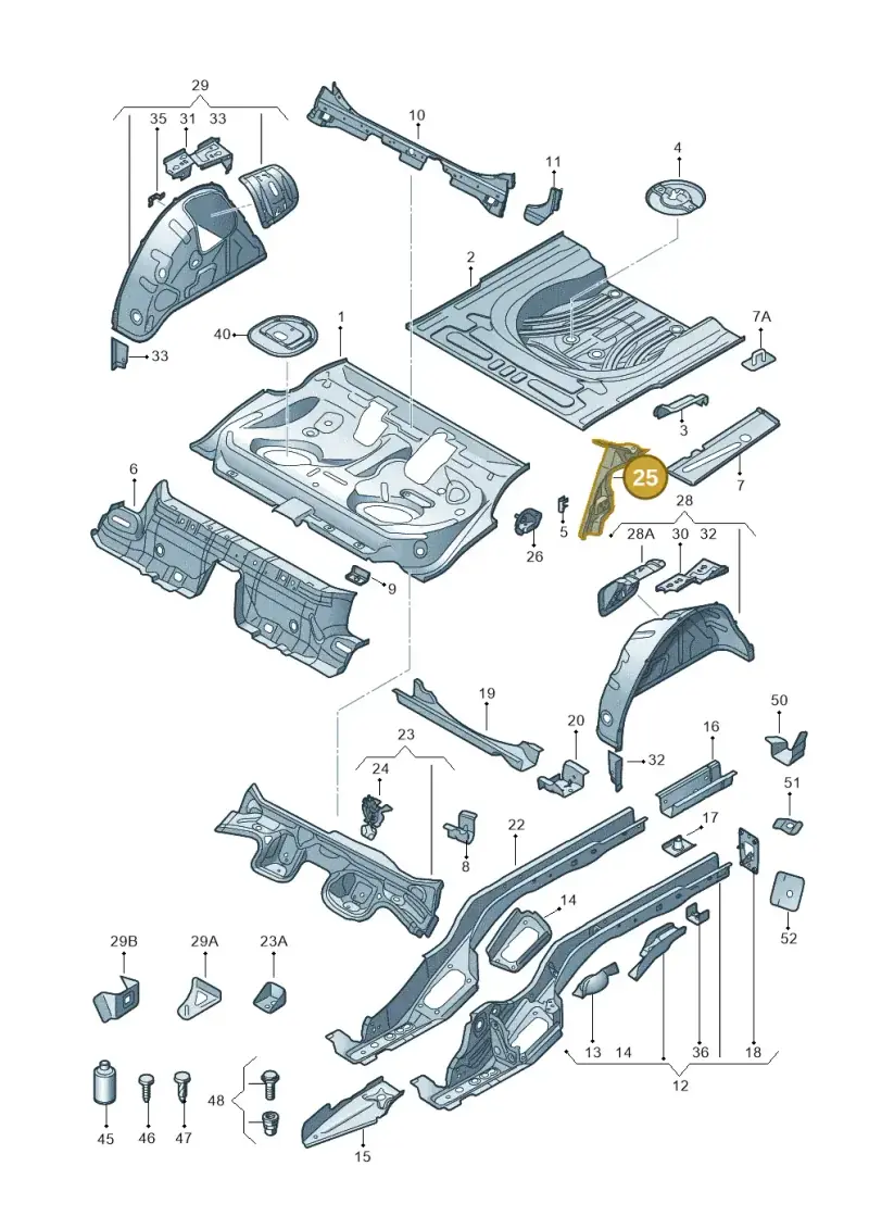 5Q0802952N — Skoda Octavia (2017-2020) diagram 805803010, position 25