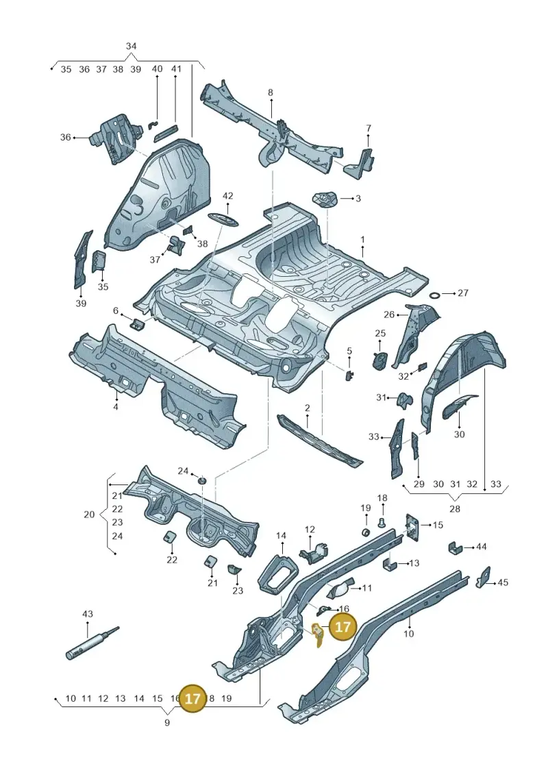 5Q0802955C — Skoda Karoq (2017-2022) diagram 834803010, position 17