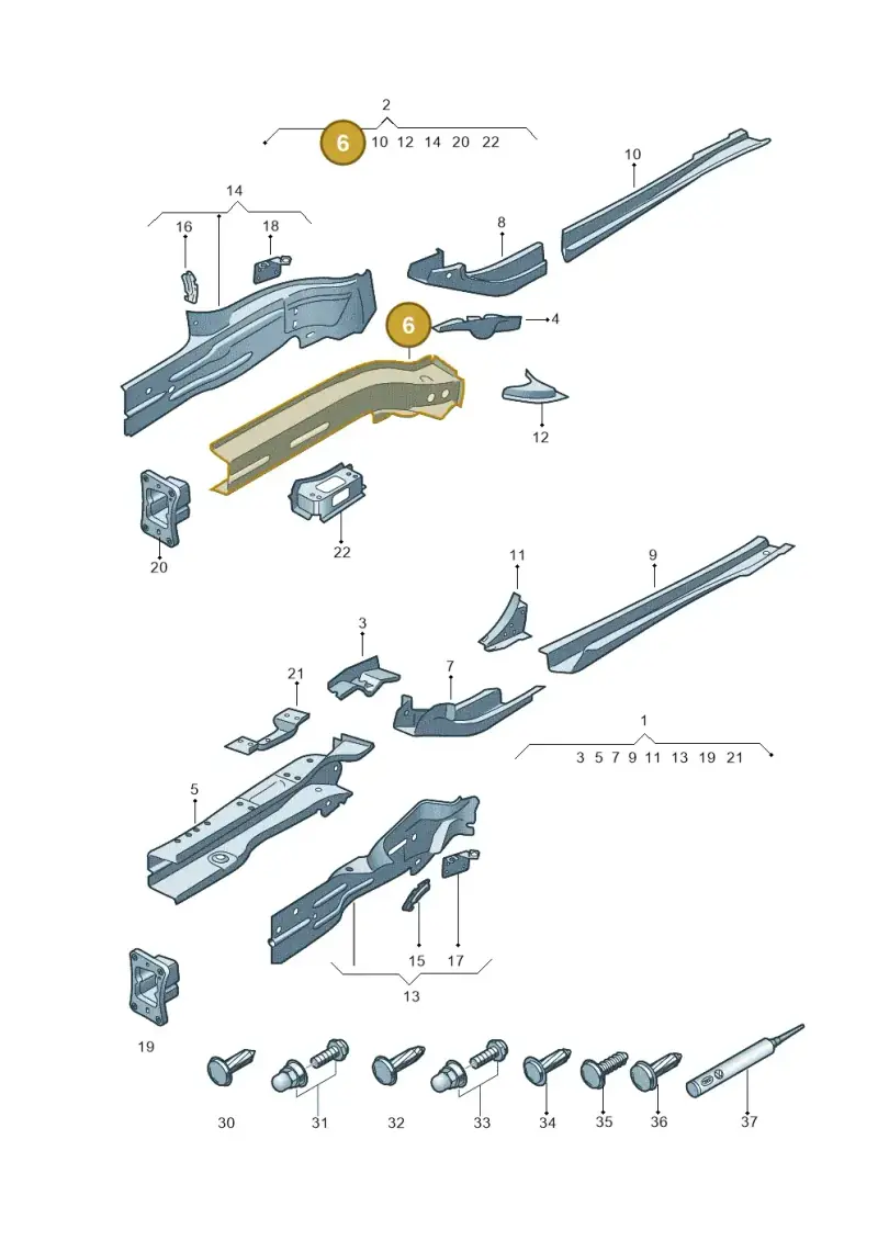 5Q0803106 — Skoda Superb Combi (2015-2024) diagram 793803000, position 6
