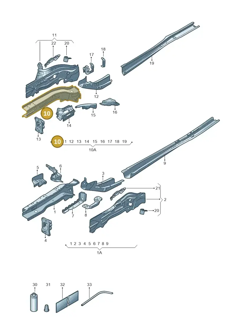 5Q0803106B — Skoda Superb Combi (2023-) diagram 3p0803000, position 10
