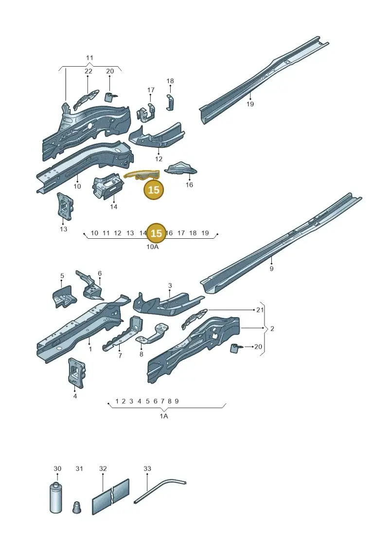 5Q0803128 — Skoda Superb Combi (2023-) diagram 3p0803000, position 15