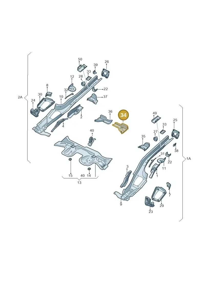 5Q0803133C — Skoda Octavia (2019-2024) diagram 585803025, position 34