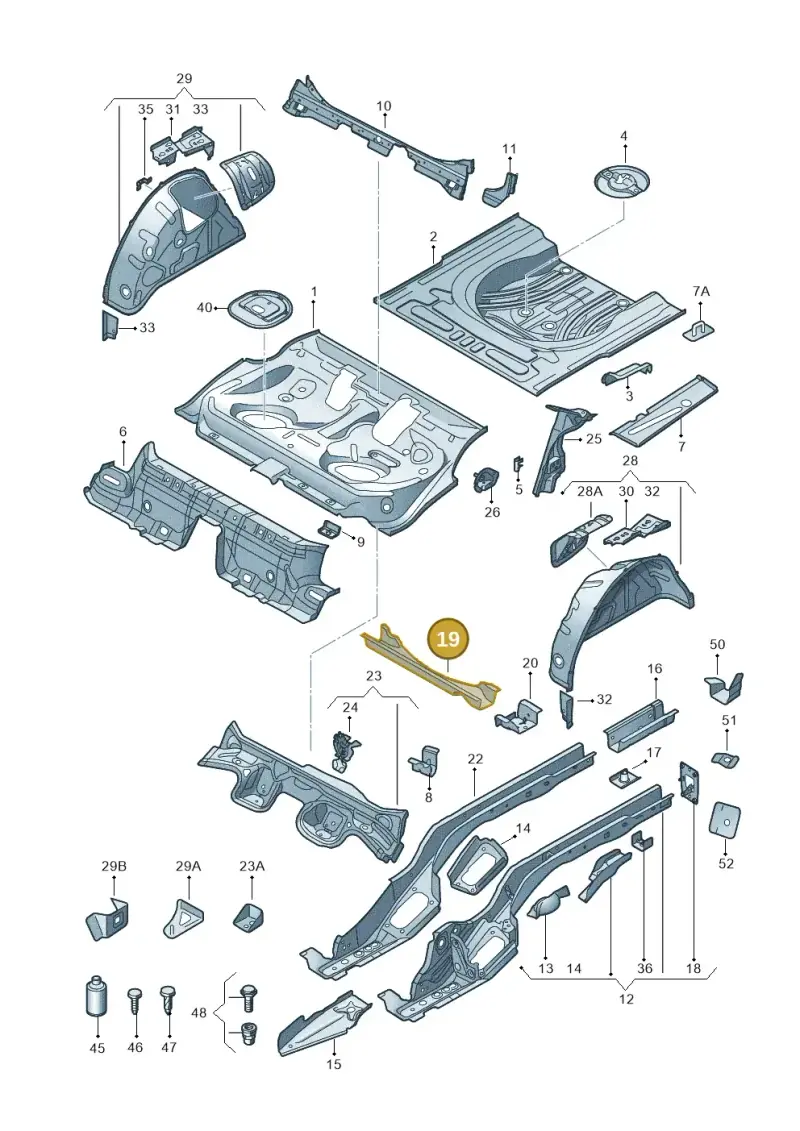 5Q0803133C — Skoda Octavia (2017-2020) diagram 805803010, position 19