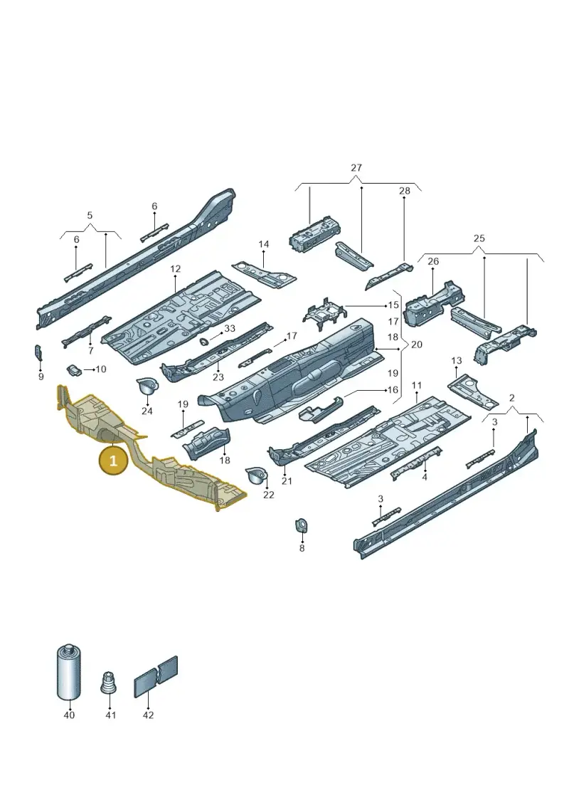 5Q0803144 — Skoda Superb Combi (2023-) diagram 3p0803200, position 1