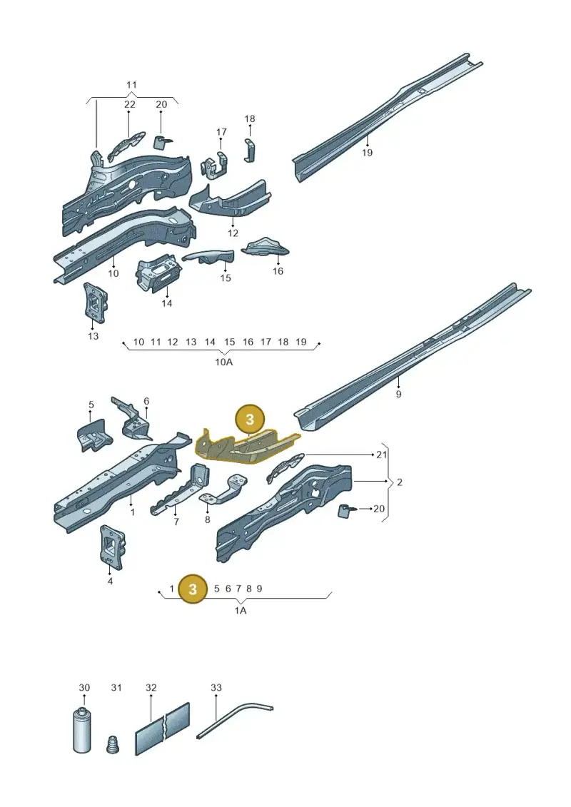 5Q0803209 — Skoda Superb Combi (2023-) diagram 3p0803000, position 3