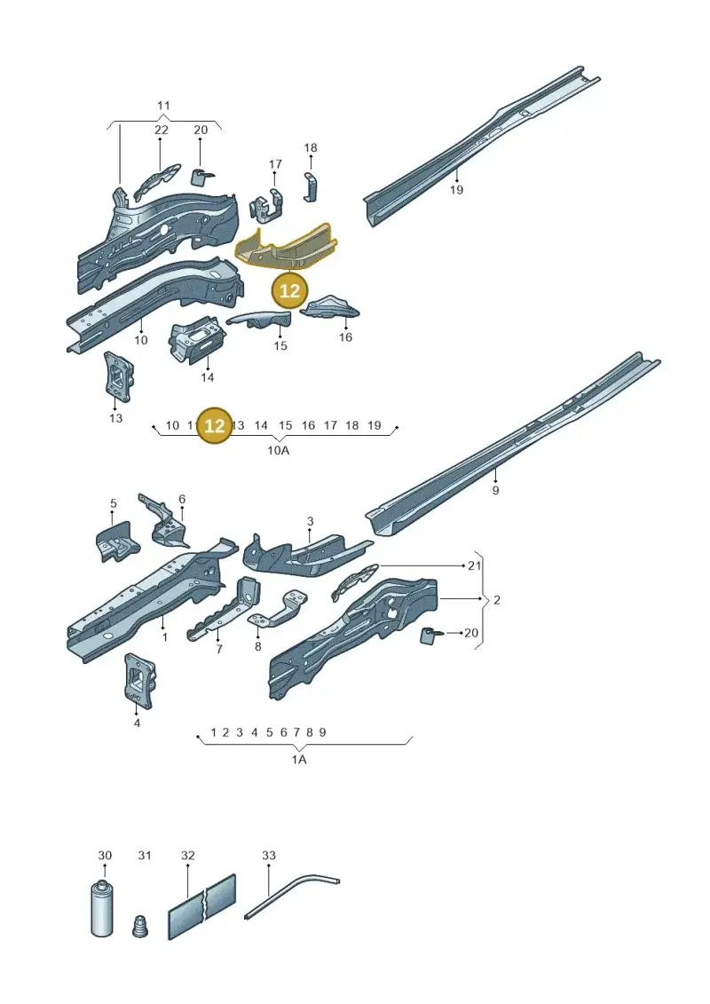 5Q0803210 — Skoda Superb Combi (2023-) diagram 3p0803000, position 12
