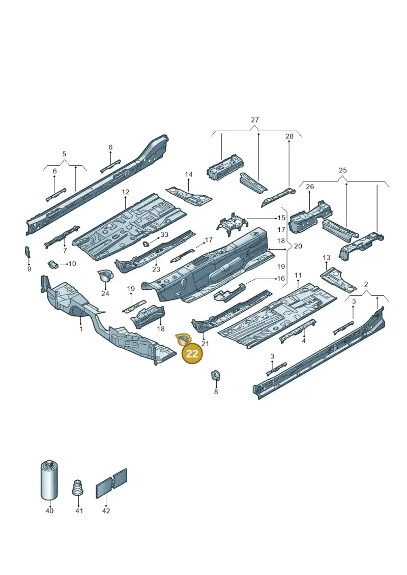 5Q0803215 — Skoda Superb Combi (2023-) diagram 3p0803200, position 22