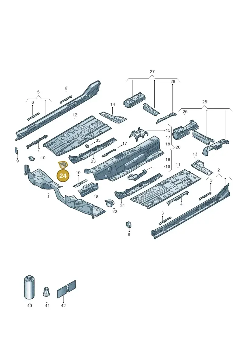 5Q0803216 — Skoda Superb Combi (2023-) diagram 3p0803200, position 24