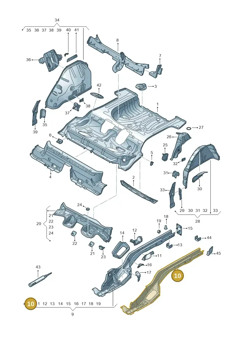 5Q0803505AQ — Skoda Karoq (2017-2022) diagram 834803010, position 10