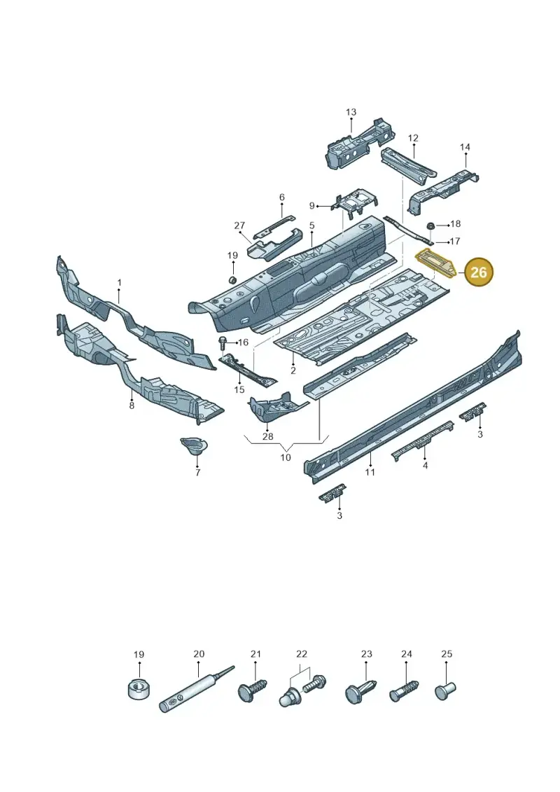 5Q0803580A — Skoda Superb Combi (2015-2024) diagram 793803050, position 26