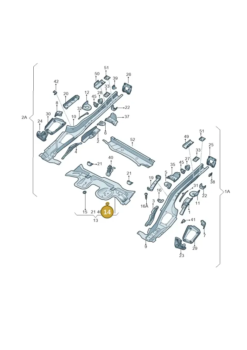 5Q0803621B — Skoda Octavia (2019-2024) diagram 585803010, position 14