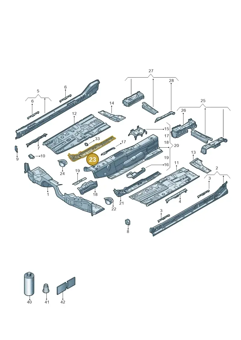5Q0803804A — Skoda Superb Combi (2023-) diagram 3p0803200, position 23