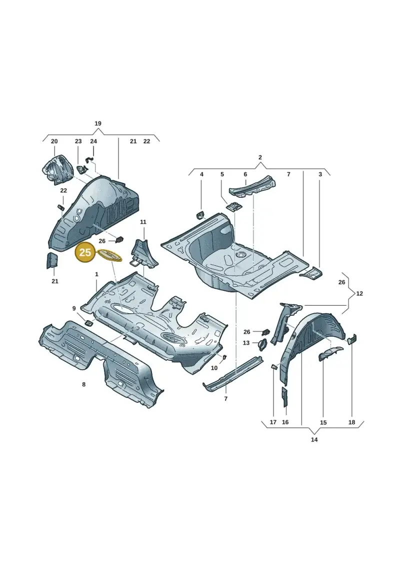 5Q0803961D — Skoda Fabia (2021-) diagram 6vn803030, position 25