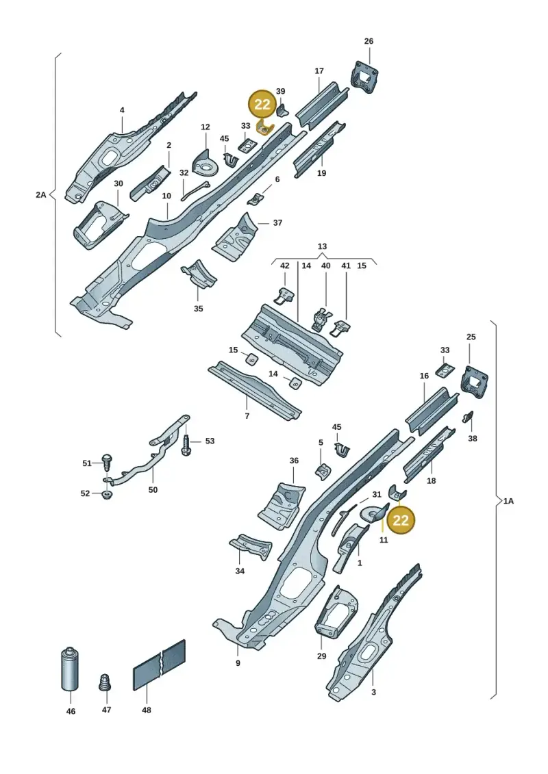 5Q0804025C — Skoda Octavia (2019-2024) diagram 585803015, position 22
