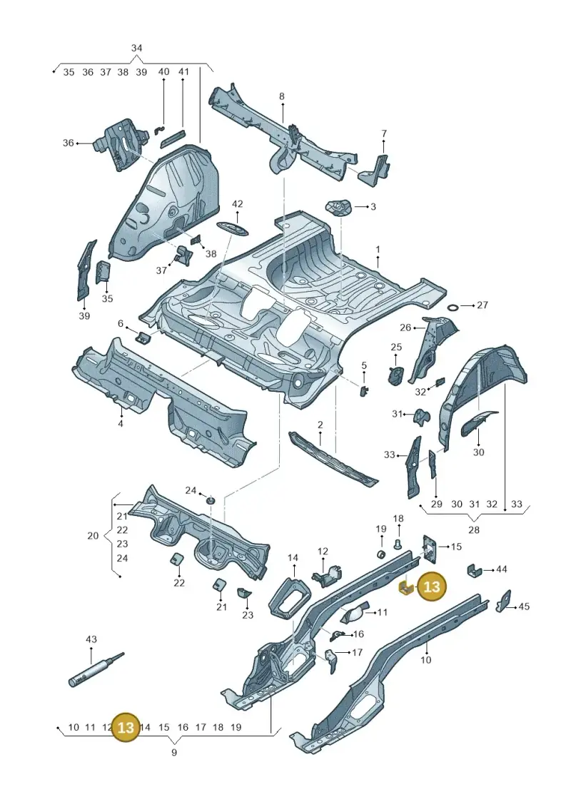 5Q0804025C — Skoda Karoq (2017-2022) diagram 834803010, position 13