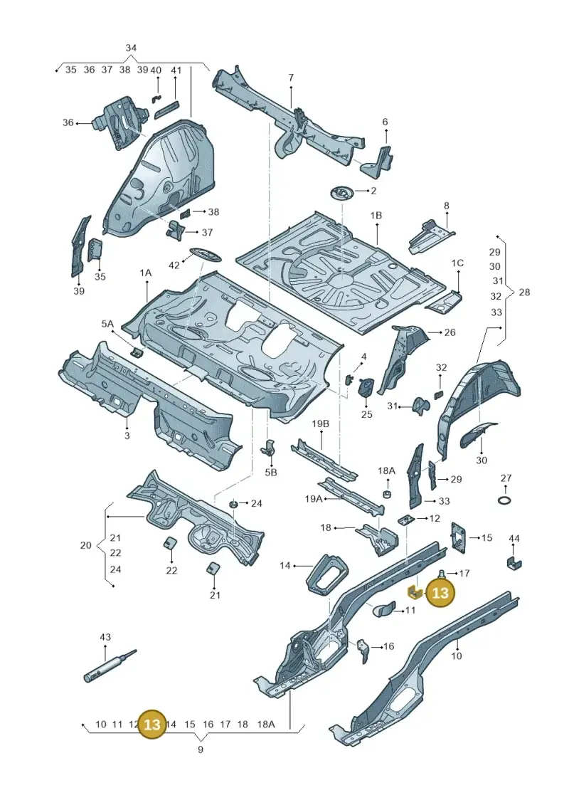 5Q0804025C — Skoda Karoq (2017-2022) diagram 834803020, position 13