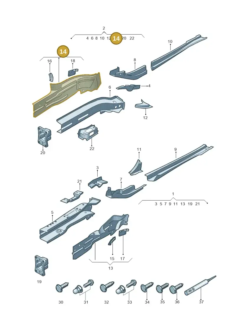 5Q0804106 — Skoda Superb Combi (2015-2024) diagram 793803000, position 14