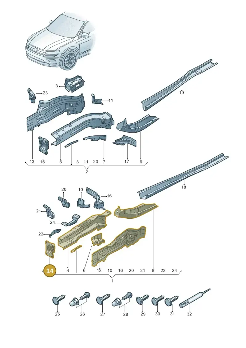 5Q0804181A — Skoda Kodiaq (2016-2024) diagram 884803000, position 14