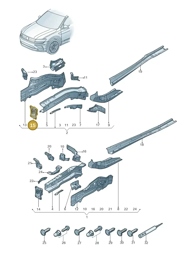 5Q0804182A — Skoda Kodiaq (2016-2024) diagram 884803000, position 15