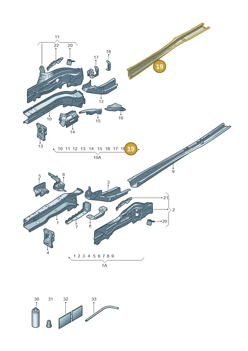 5Q0804456H — Skoda Superb Combi (2023-) diagram 3p0803000, position 19