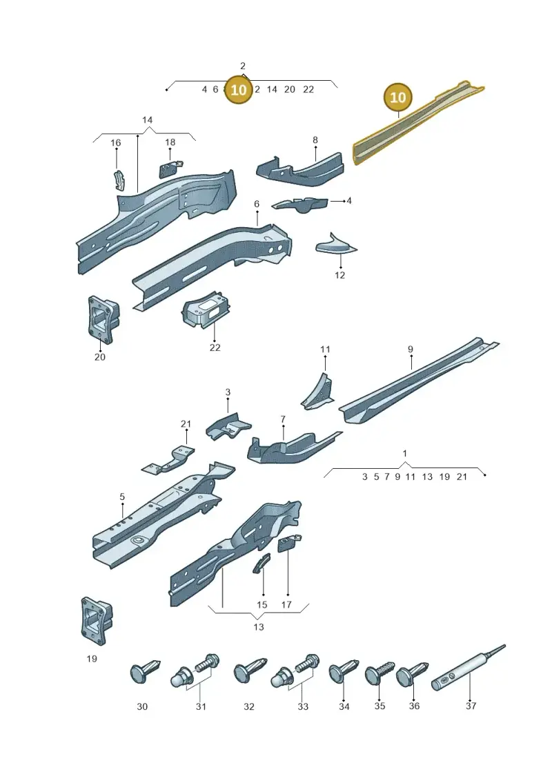 5Q0804456H — Skoda Superb Combi (2015-2024) diagram 793803000, position 10