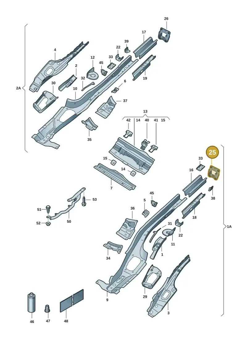 5Q0804473A — Skoda Octavia (2019-2024) diagram 585803015, position 25
