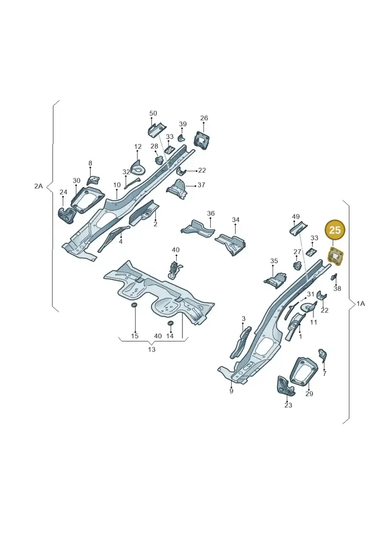 5Q0804473A — Skoda Octavia (2019-2024) diagram 585803025, position 25