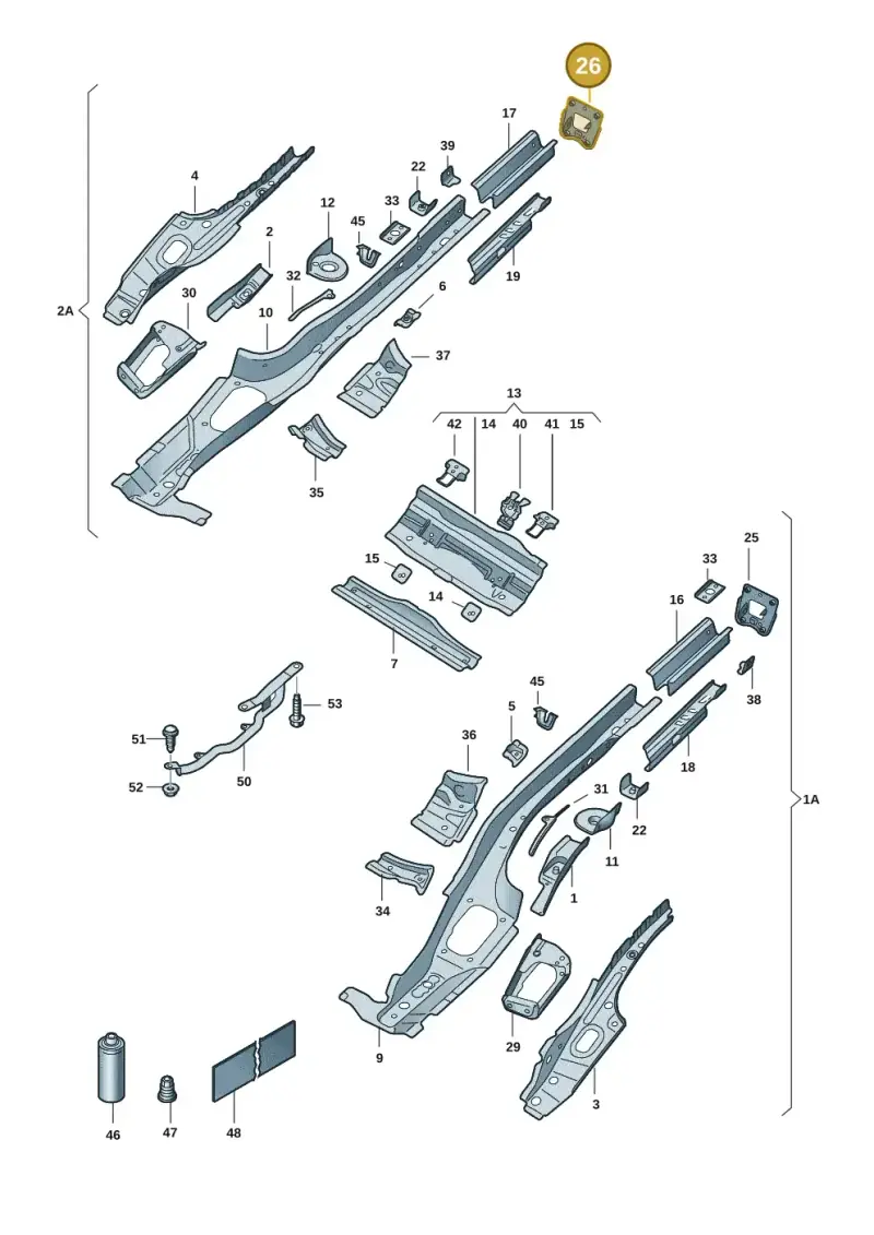 5Q0804474A — Skoda Octavia (2019-2024) diagram 585803015, position 26