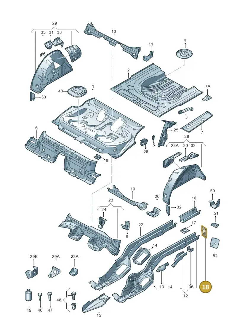 5Q0804474 — Skoda Octavia (2017-2020) diagram 805803010, position 18