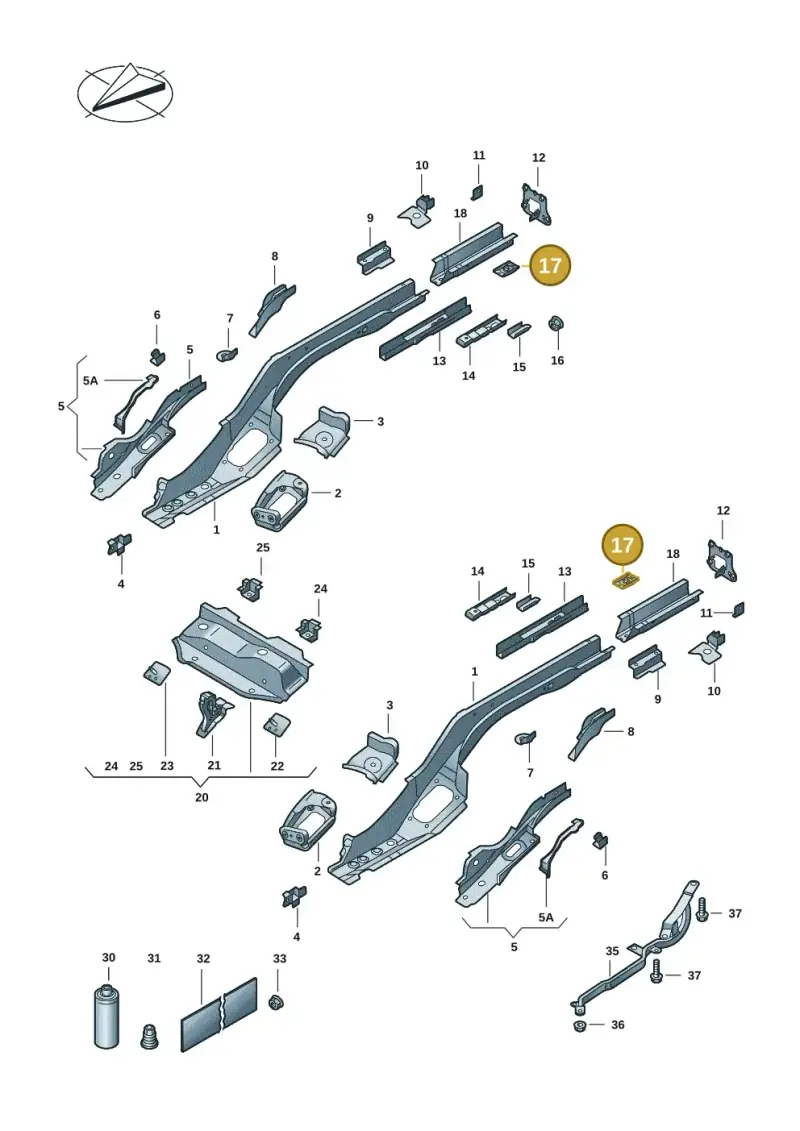 5Q0804548 — Skoda Superb Combi (2023-) diagram 3p0803420, position 17