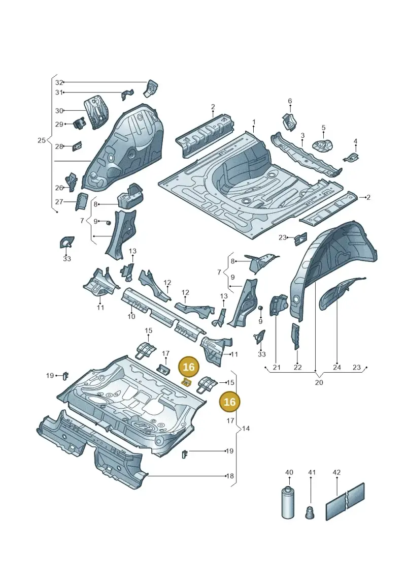 5Q0804866 — Skoda Superb Combi (2023-) diagram 3p0803300, position 16