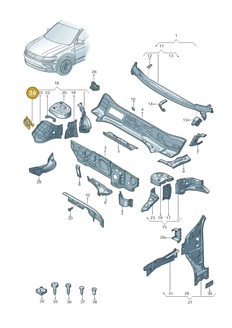 5Q0810812 — Skoda Kodiaq (2018-2022) diagram 884805500, position 24