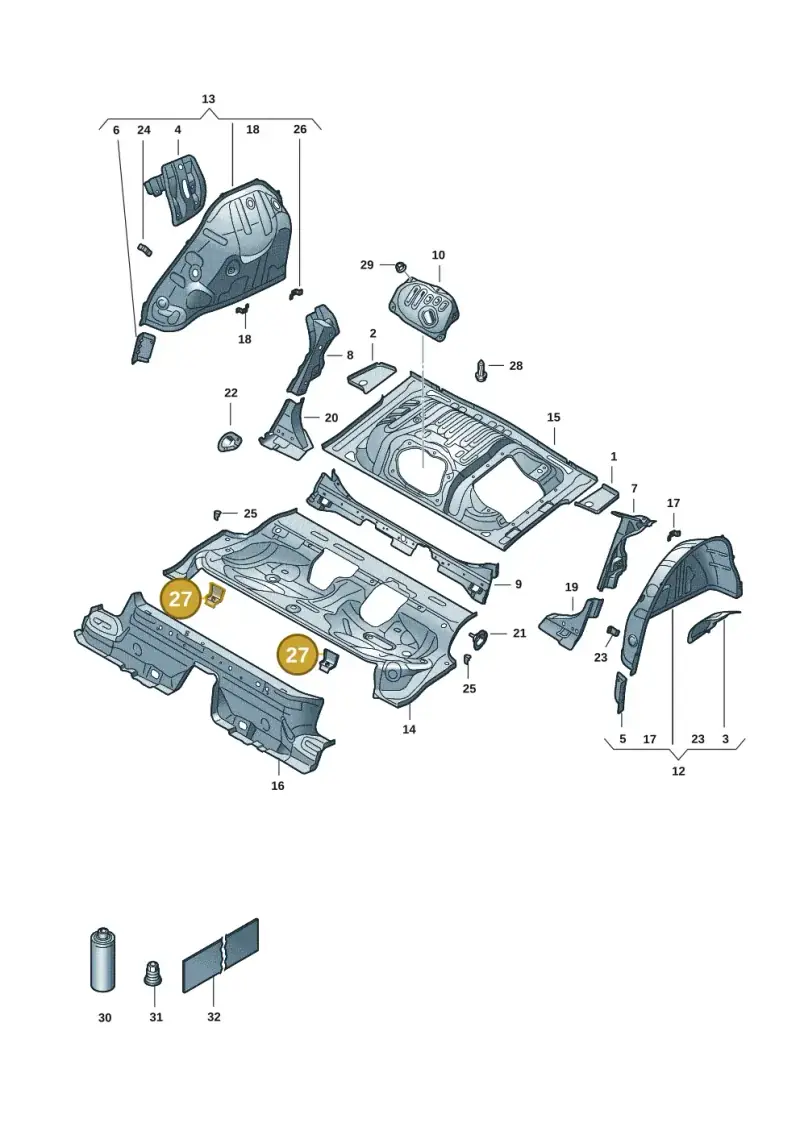 5Q0813541 — Skoda Octavia (2019-2024) diagram 585803055, position 27