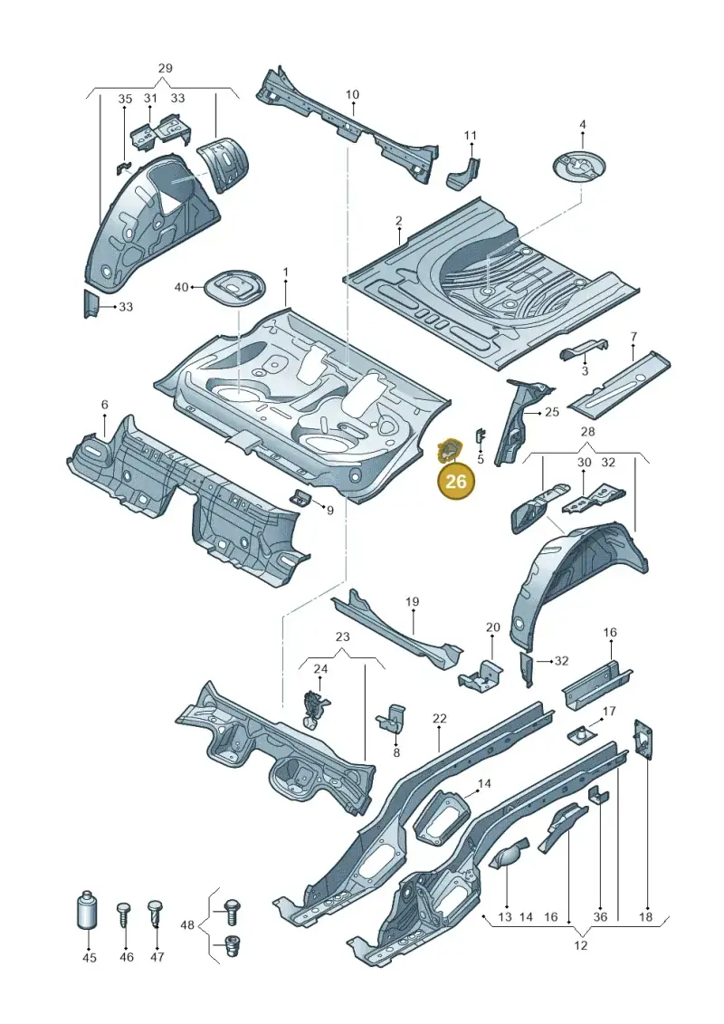 5Q0813721 — Skoda Octavia (2017-2020) diagram 763803200, position 26