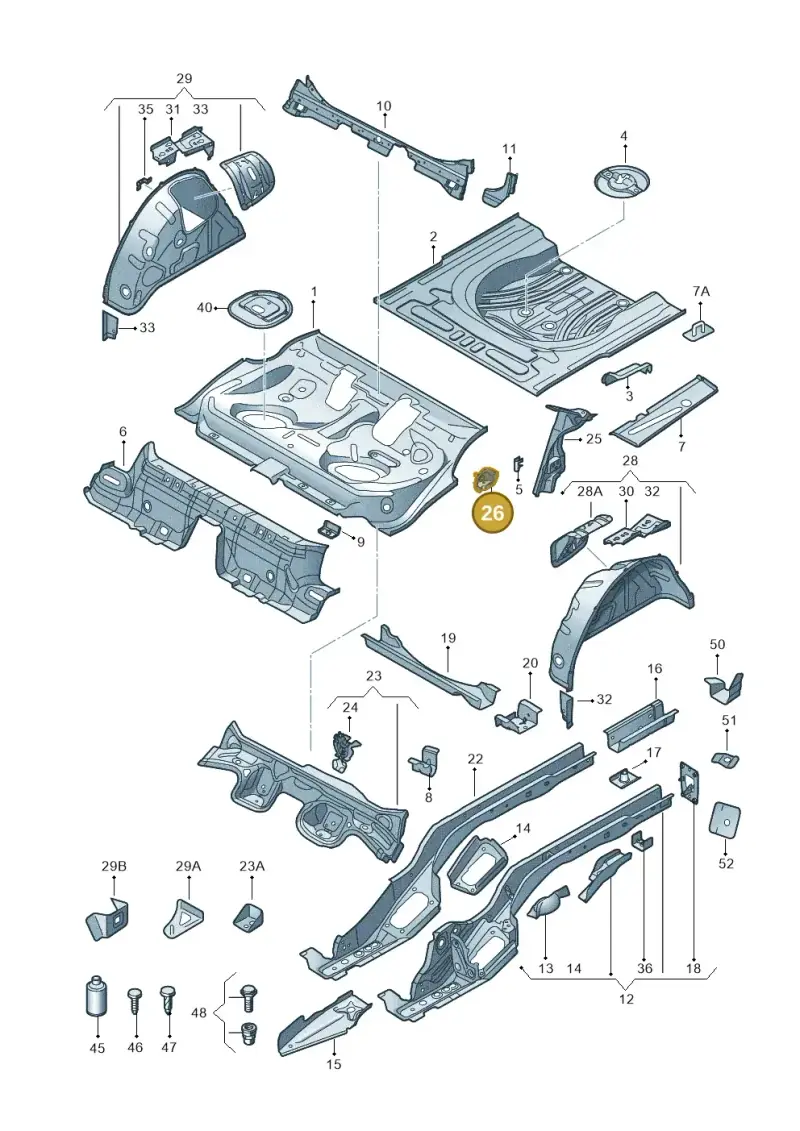5Q0813721 — Skoda Octavia (2017-2020) diagram 805803010, position 26