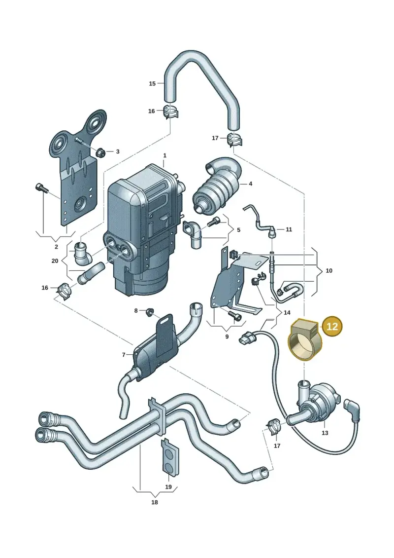 5Q0815689 — Skoda Kodiaq (2024-) diagram 3j0819700, position 12