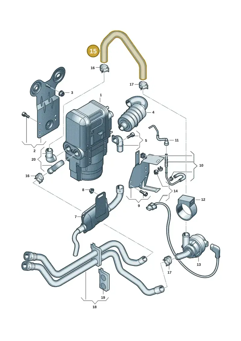 5Q0819362 — Skoda Octavia (2019-2024) diagram 3j0819700, position 15