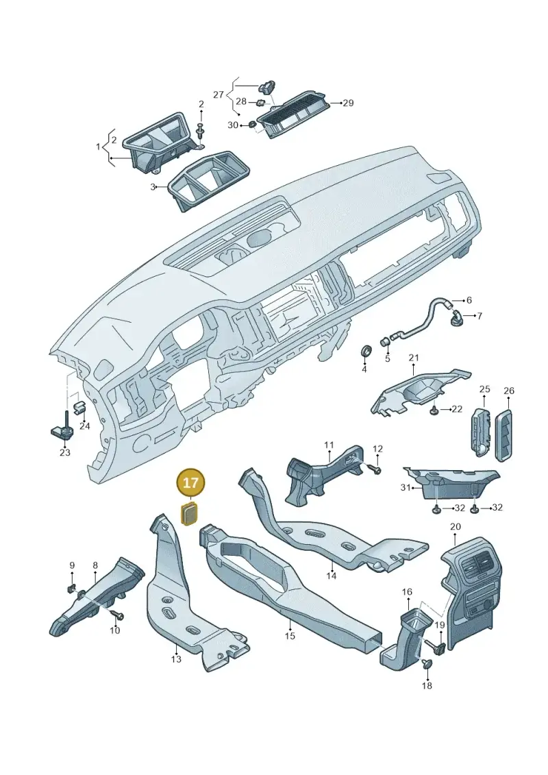 5Q0819663 — Skoda Kodiaq (2024-) diagram 804819300, position 17