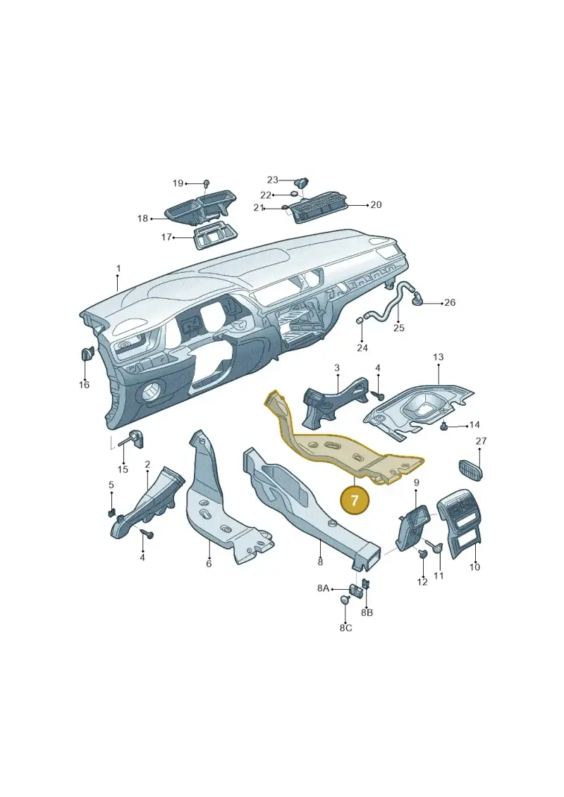 5Q0819806 — Skoda Superb NF (2015-2023) diagram 881819300, position 7
