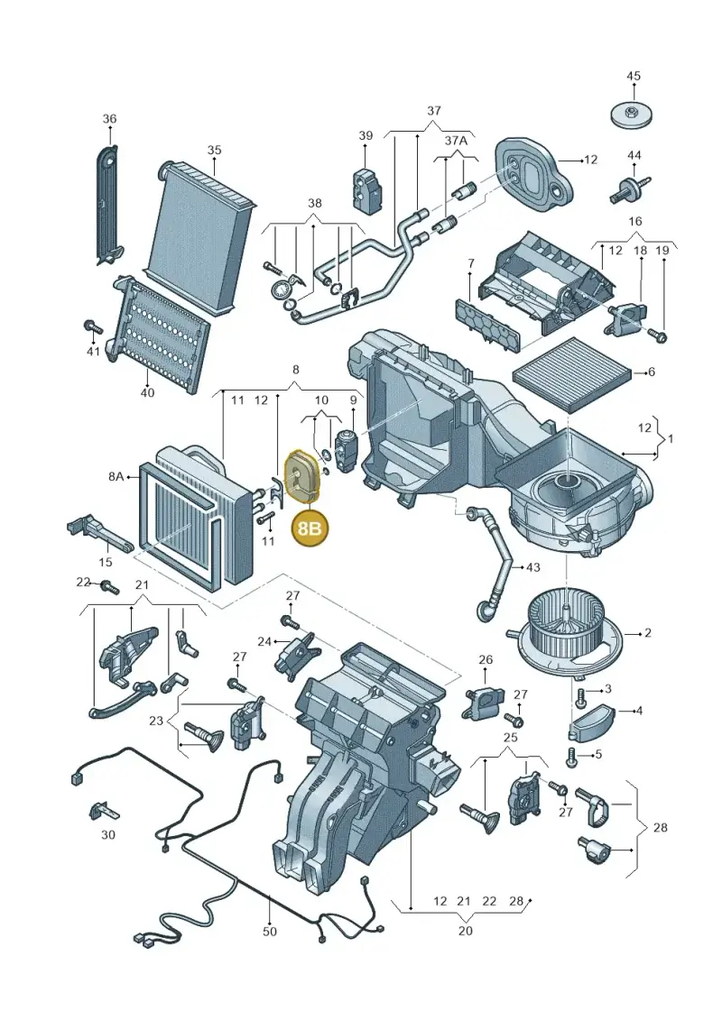 5Q0820061A — Skoda Superb Combi (2023-) diagram 827820200, position 8B