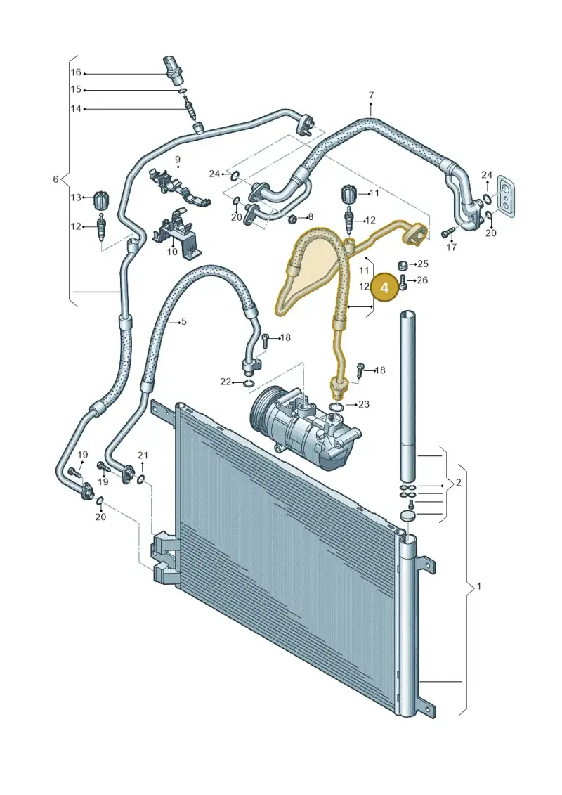 5Q0820743E — Skoda Karoq (2017-2022) diagram 745260400, position 4
