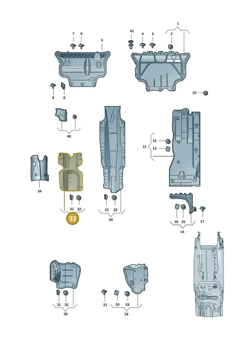 5Q0825613F — Skoda Octavia (2019-2024) diagram 585825115, position 33