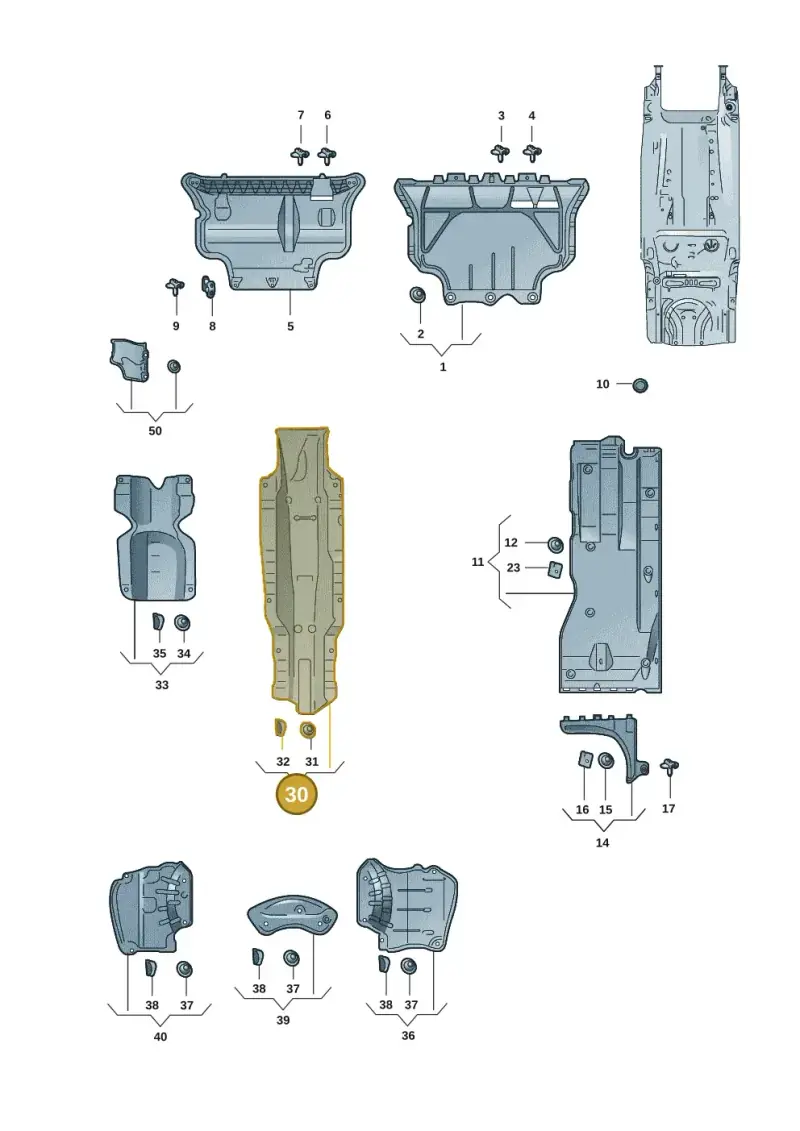 5Q0825662CA — Skoda Octavia (2019-2024) diagram 585825105, position 30