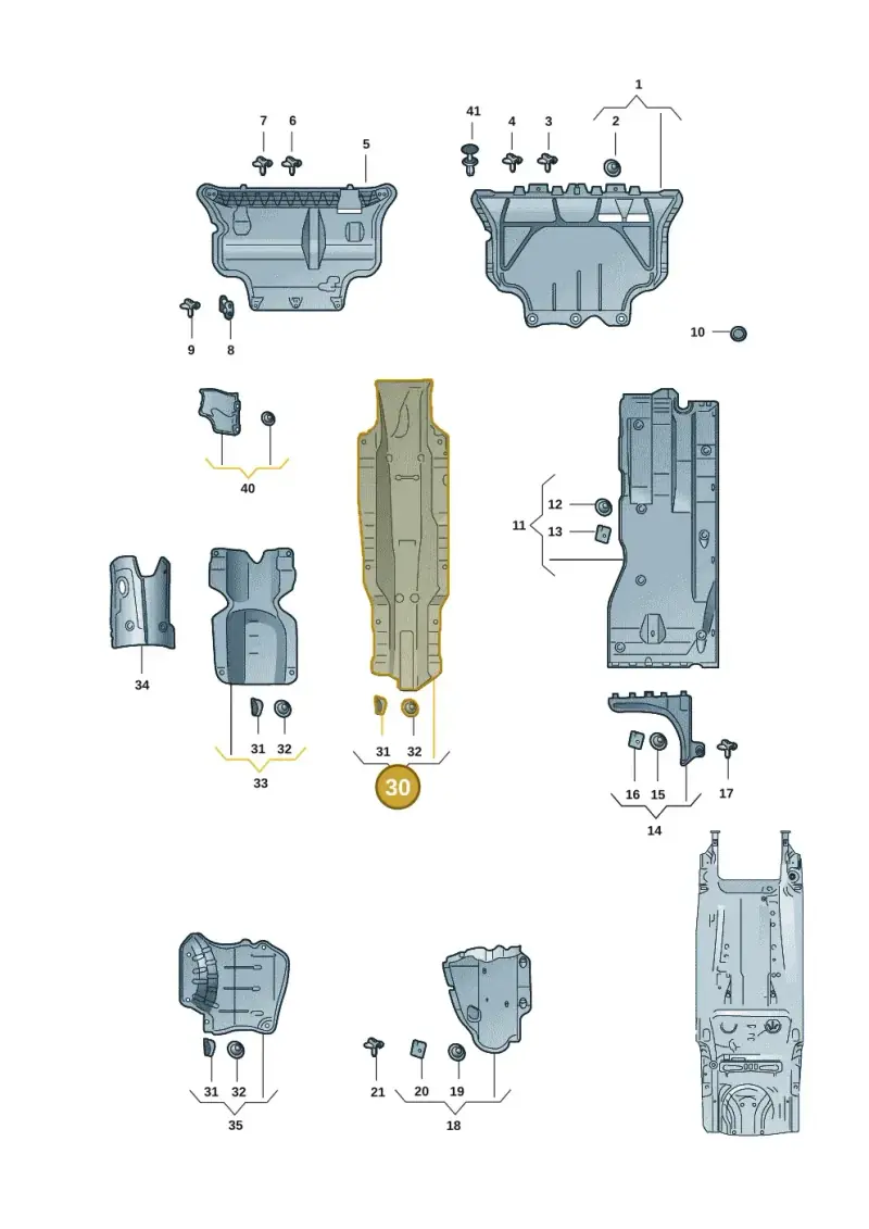5Q0825662CA — Skoda Octavia (2019-2024) diagram 585825115, position 30