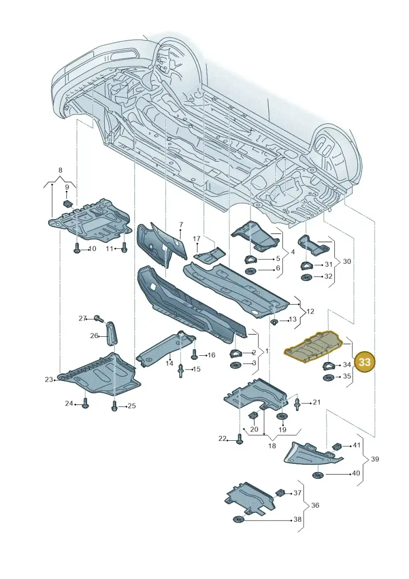 5Q0825711B — Skoda Octavia (2017-2020) diagram 753825000, position 33
