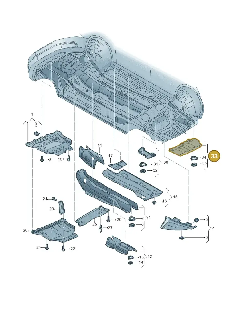 5Q0825712D — Skoda Octavia (2017-2020) diagram 753825100, position 33
